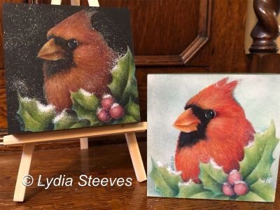 Critter Squares - Christmas Cardinal and Holly CP e-Packet